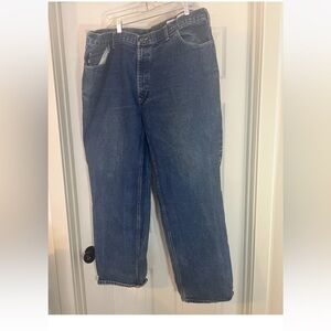 Carhartt FR Jeans 42x30.5 Flame Resistant Carpenter Blue Denim 280-83 Work